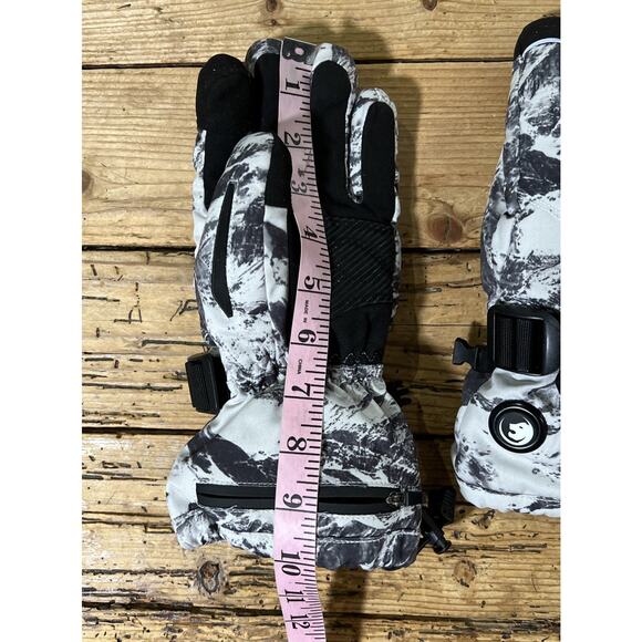 SNOW LEOPARD Unisex Size S Black/White Rechargeable Heated Gloves - Picture 6 of 7